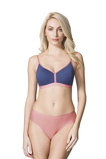 Van Heusen Women’s Wireless Non-Padded Beginners Bra – Plush Back Elastic, 4-Way Stretch